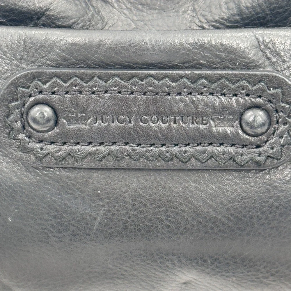 Juicy Couture Black Leather Quilted Chain Shoulder Bag - Picture 4 of 10